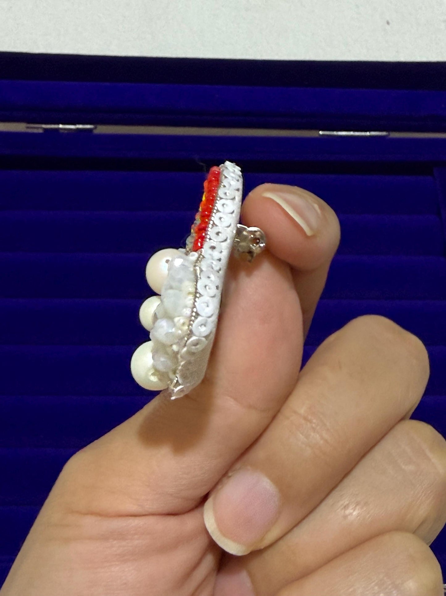 Handmade Beaded Rainbow Brooch – Pearl Cloud LGBTQ Pride Pin