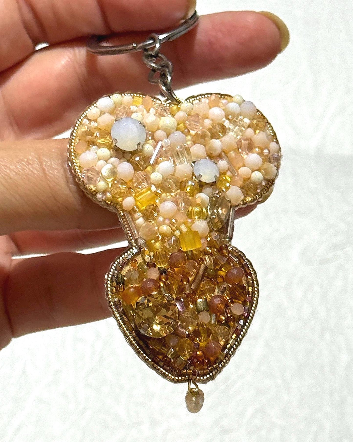 Funny Beaded Willy Keychain, Naughty Bachelorette Gag Gift