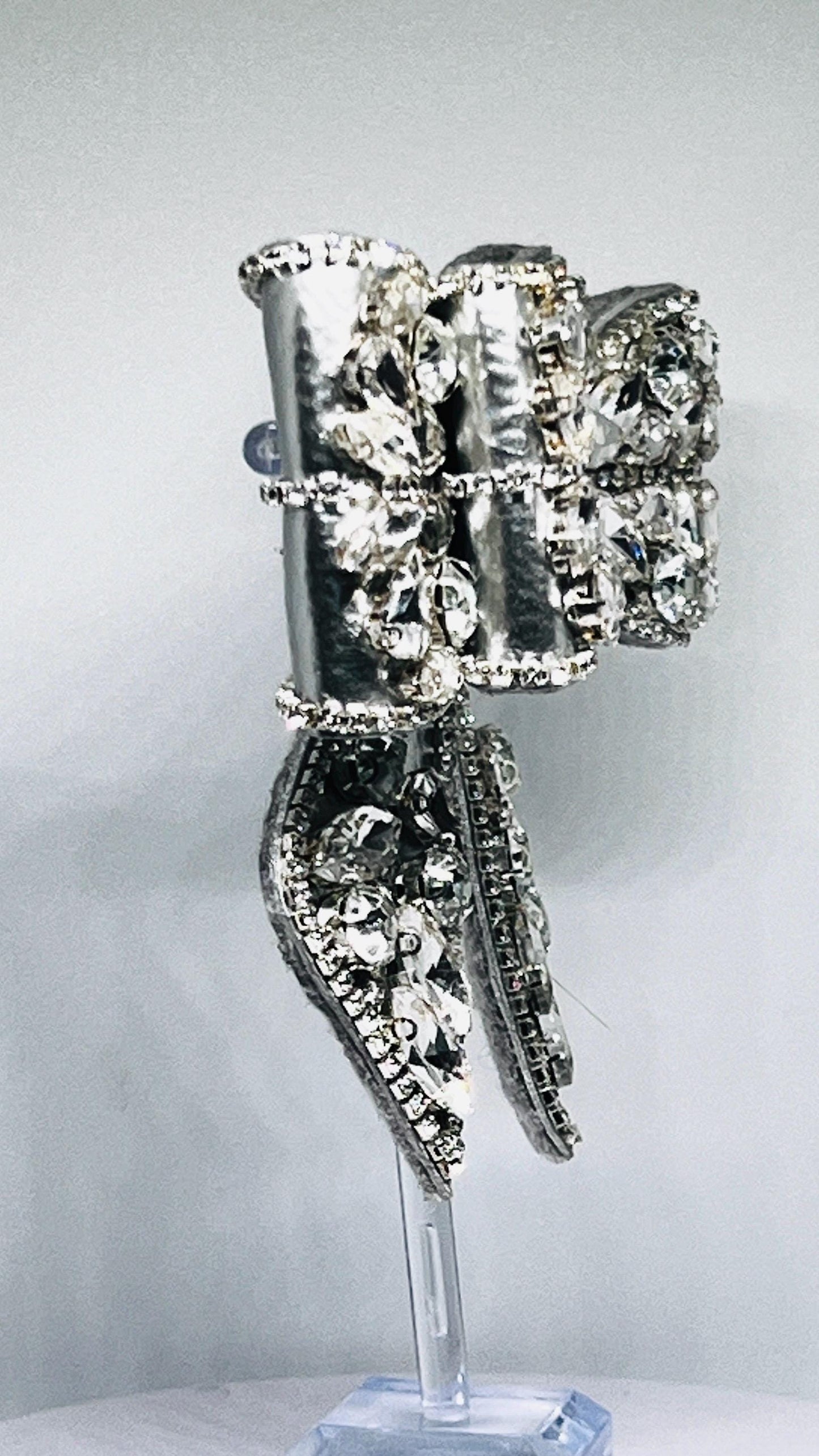 Crystal Bow Brooch for Women | Rhinestone Bridal Pin | Elegant Statement Accessory