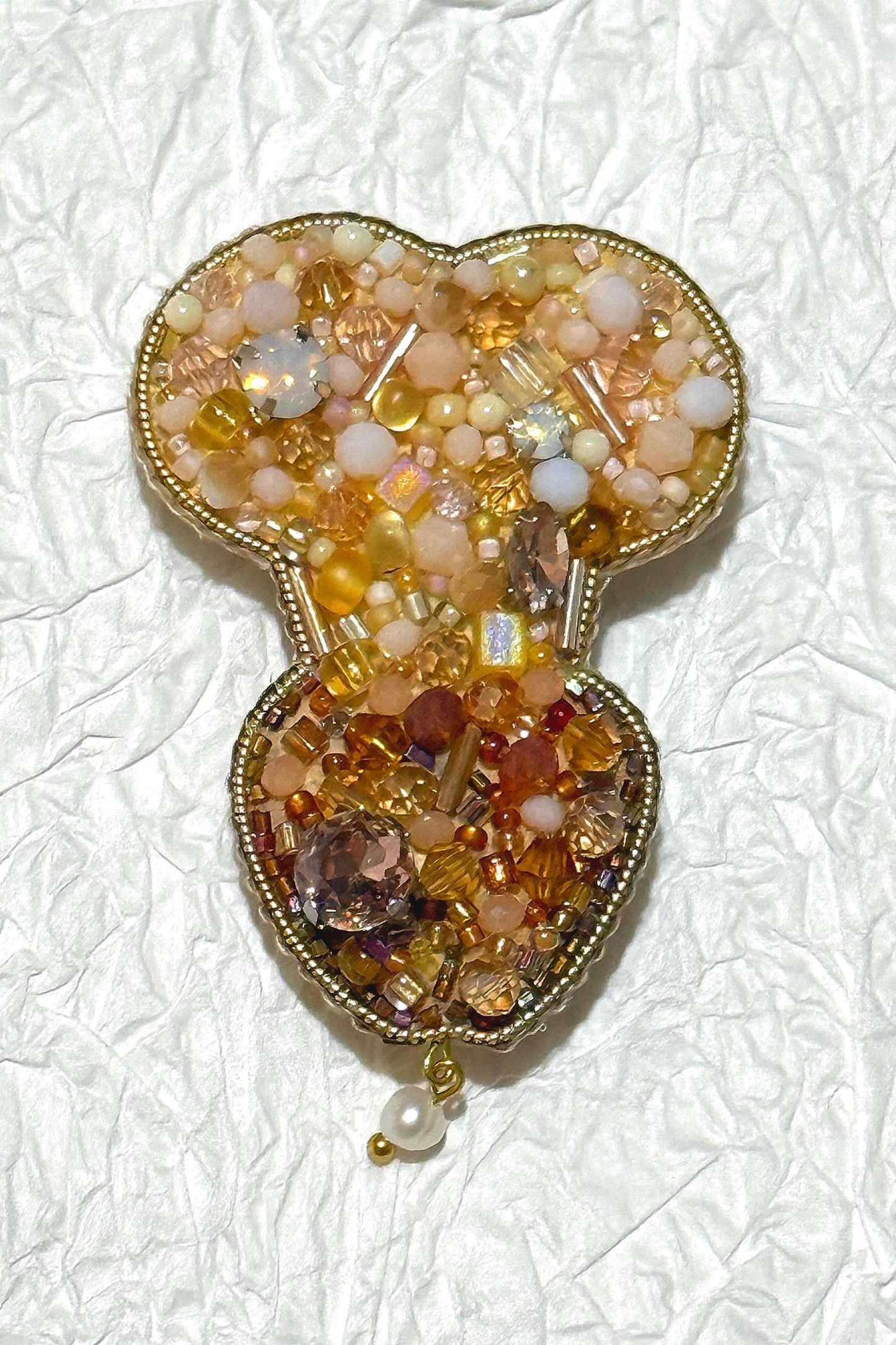 Handmade Beaded Willy Brooch, Naughty Gag Gift