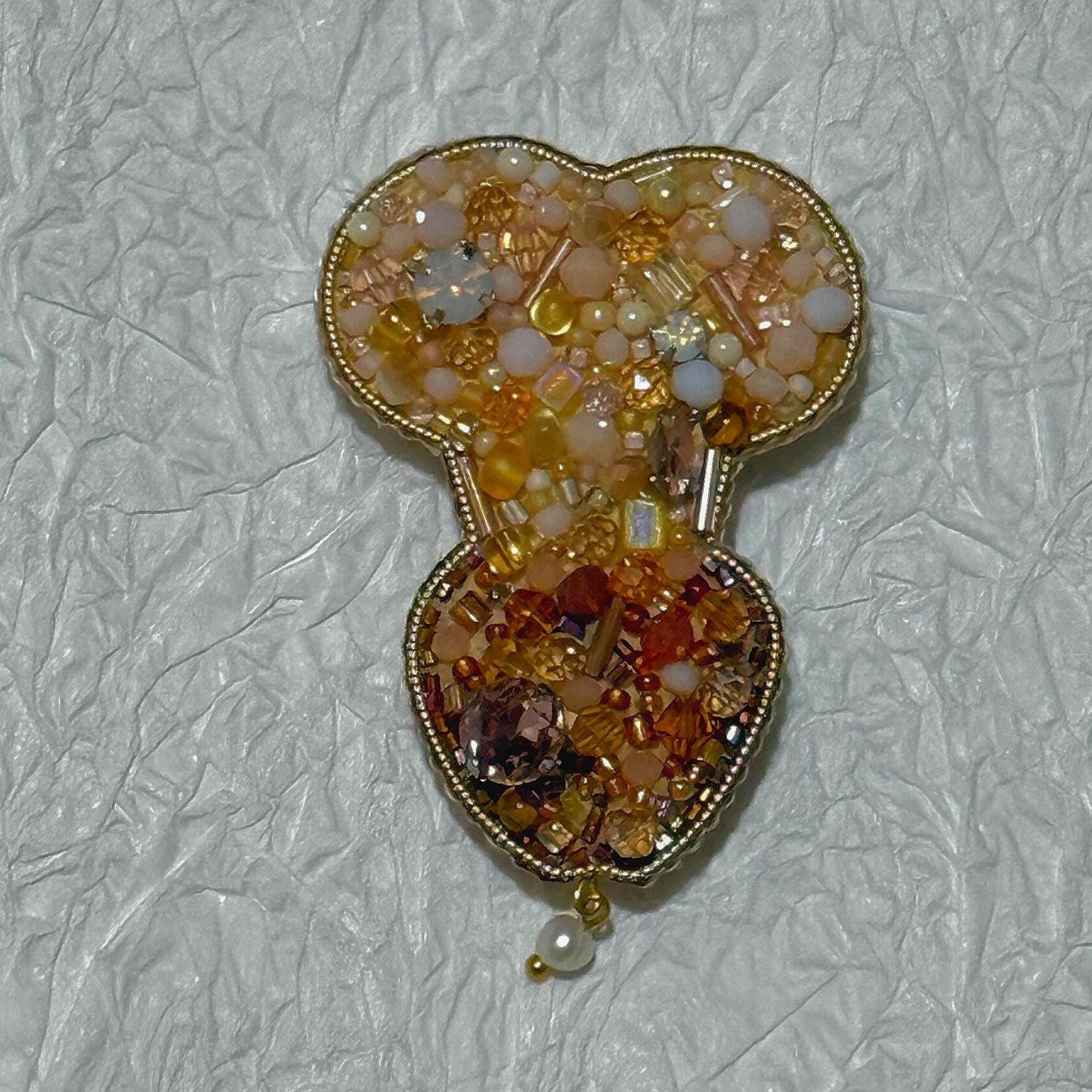 Handmade Beaded Willy Brooch, Naughty Gag Gift