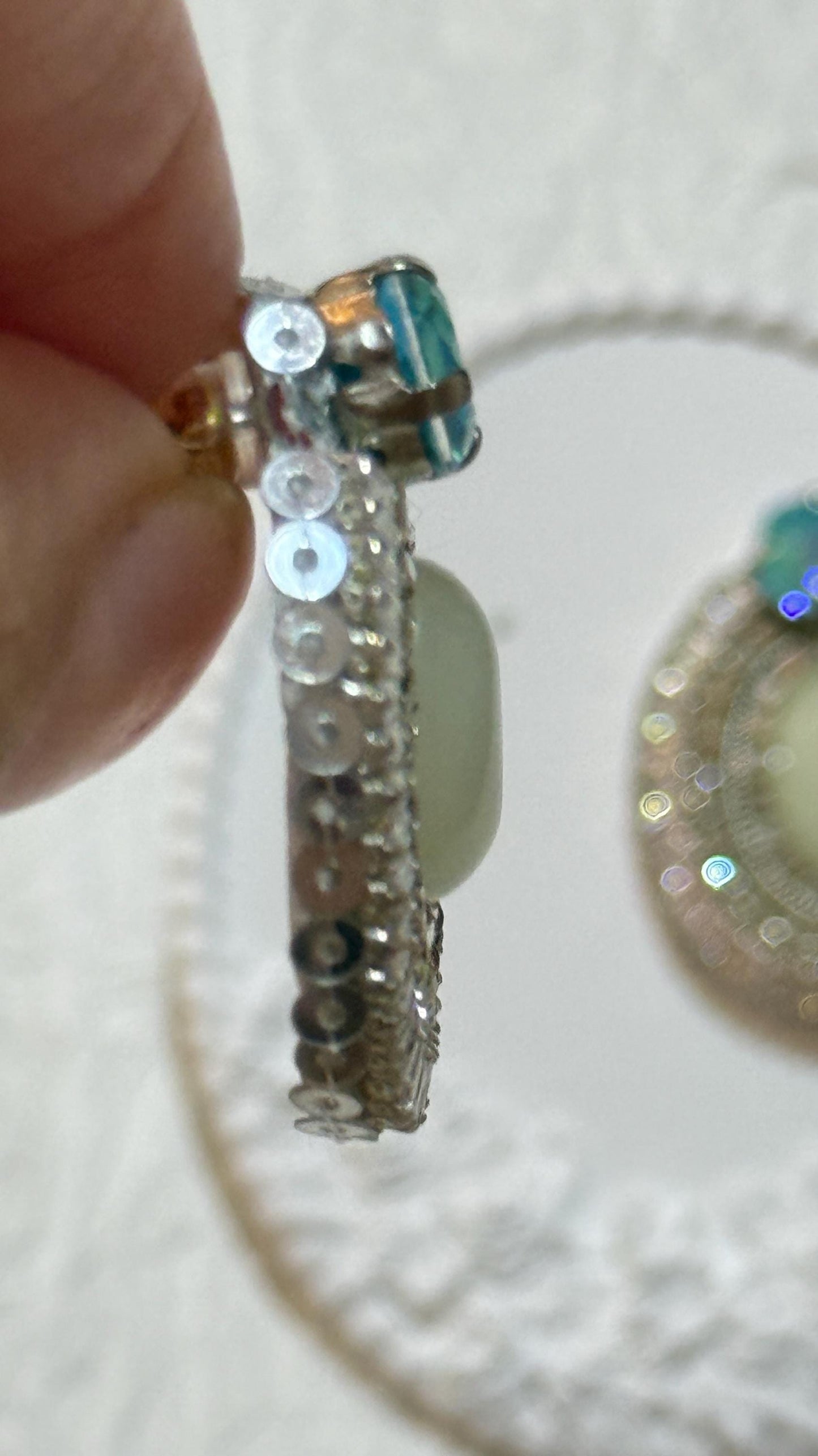 Glow-in-the-Dark Beaded Earrings: Handmade Luminous Stone Jewelry